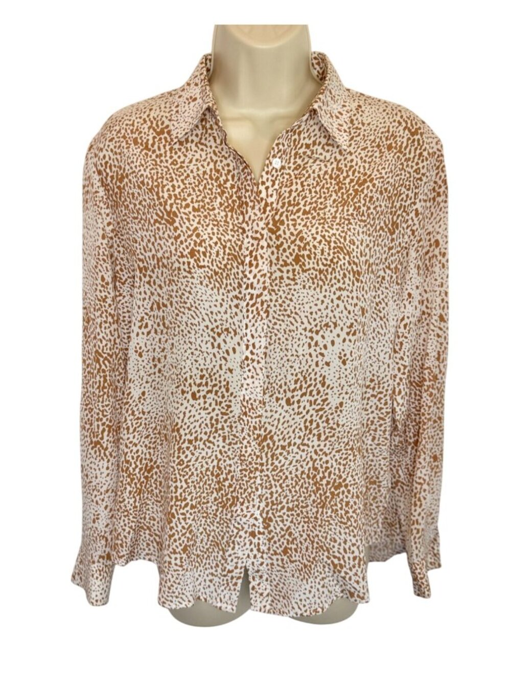 Catherine Gee Button Down Silk Blouse - Size XS
